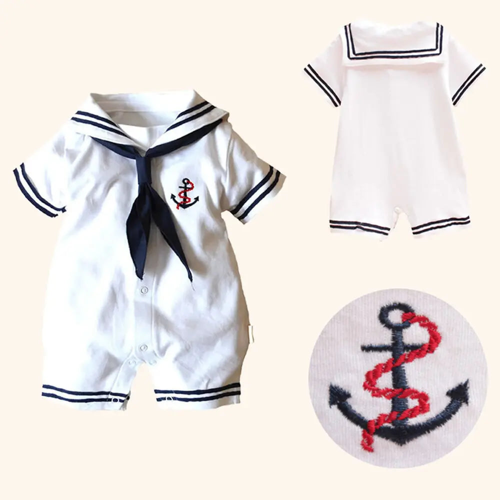 New born Baby Summer Sailor Romper Jumpsuit-Ryan fashion product