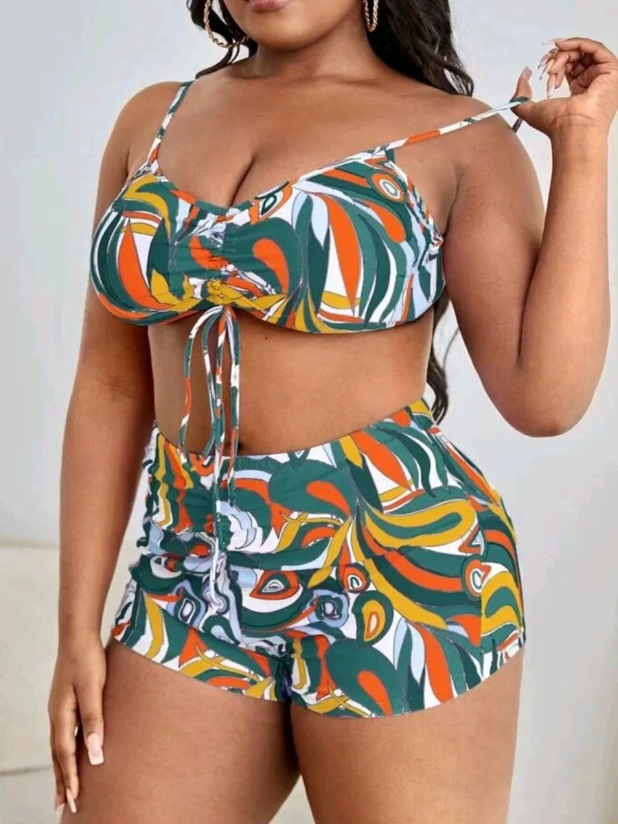 Plus Big Size Swimwear For Women Three-Piece Swimsuit -Ryan fashion product
