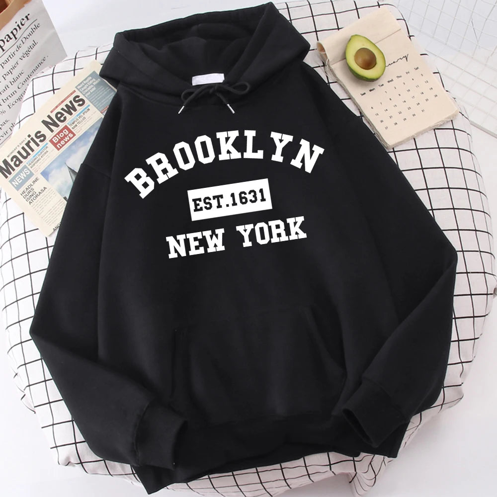 Brooklyn Est.  New York Male Fashion Hoodies-Ryan fashion product