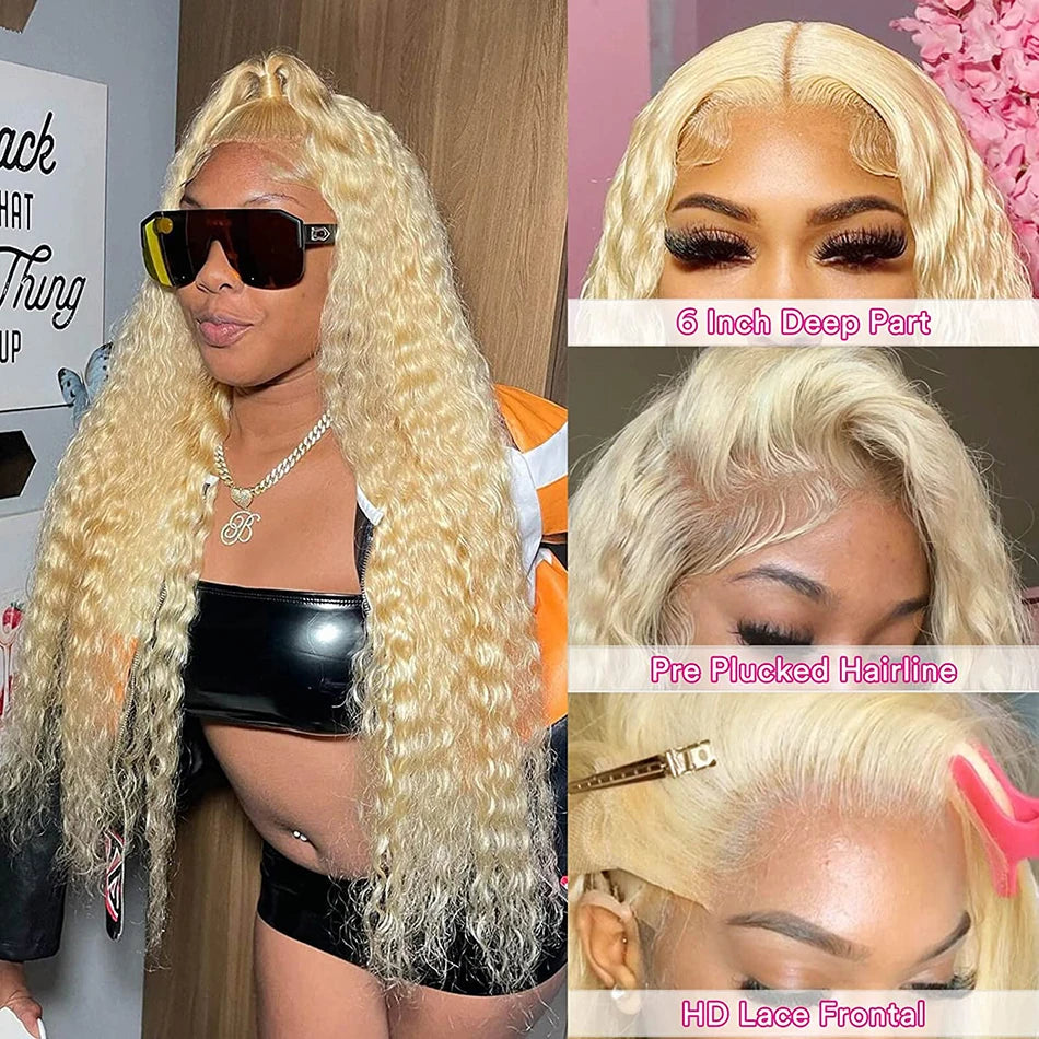 Blonde Lace Front Wig Glue less Human Hair -Ryan fashion product
