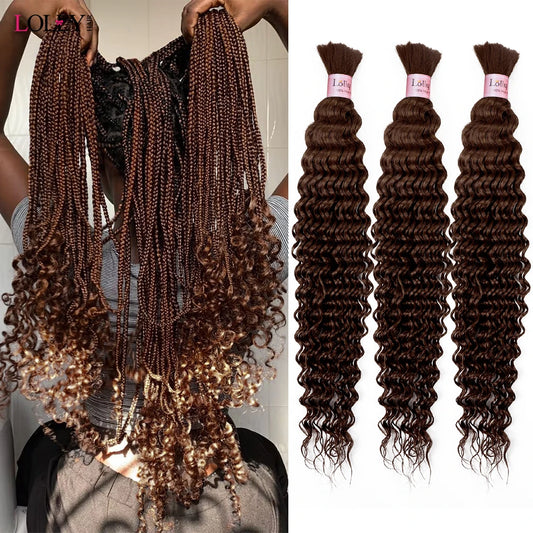 Brown Bulk Human Hair For Braiding Chocolate Brown-Ryan fashion product