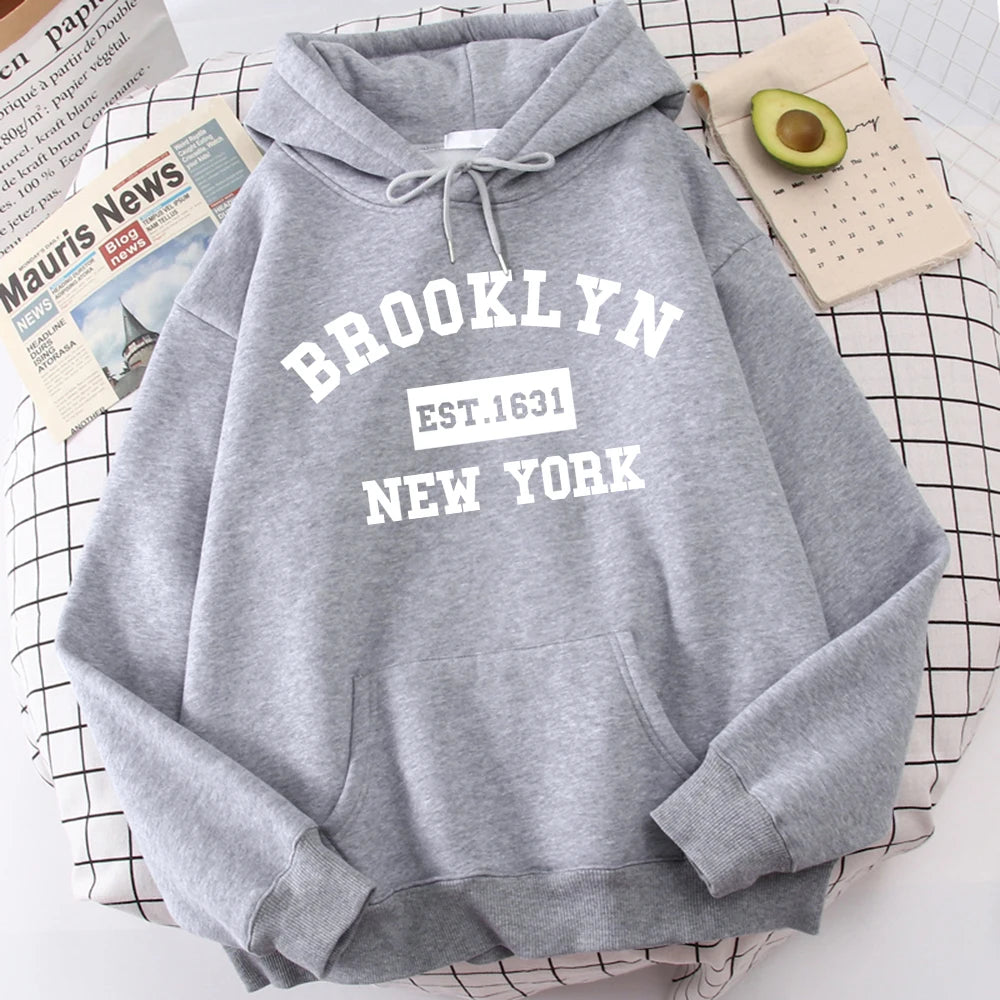 Brooklyn Est.  New York Male Fashion Hoodies-Ryan fashion product
